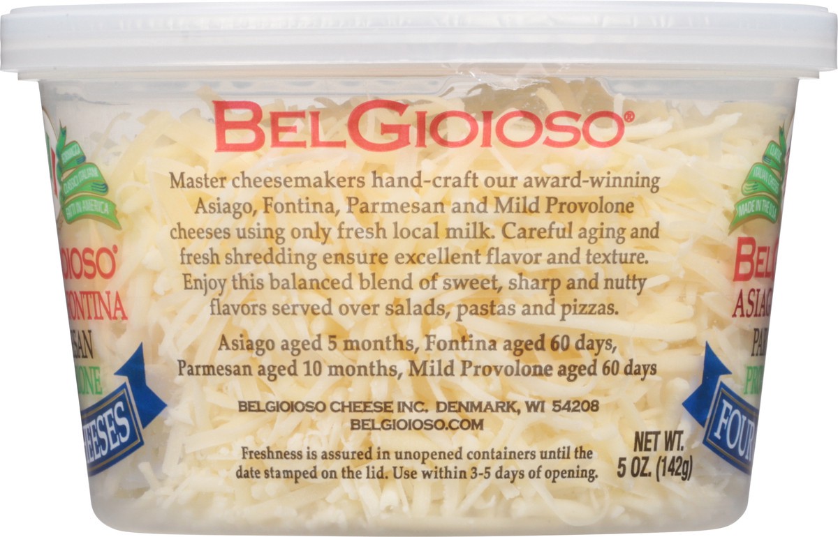 slide 7 of 14, BelGioioso Shredded Four Cheese Blend, 5 oz