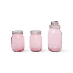 Brooklyn Steel Co. Mason Jar Shaker Set - Pink