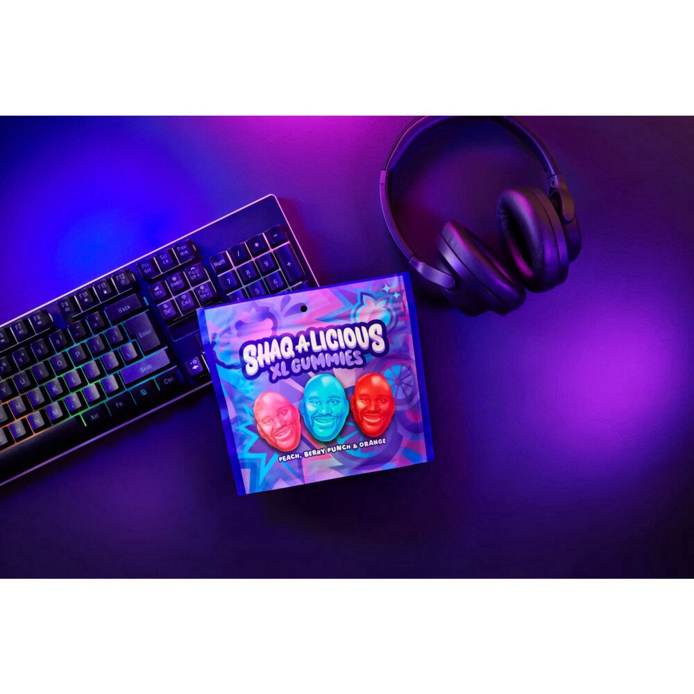slide 2 of 6, SHAQ-A-LICIOUS XL GUMMIES Original Flavor Chewy, Candy Bag, 11.8 oz, 11.8 oz