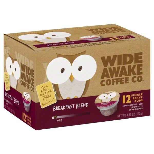 slide 1 of 2, Wide Awake Coffee Co. K-Cups - Light Breakfast Blend, 12 ct