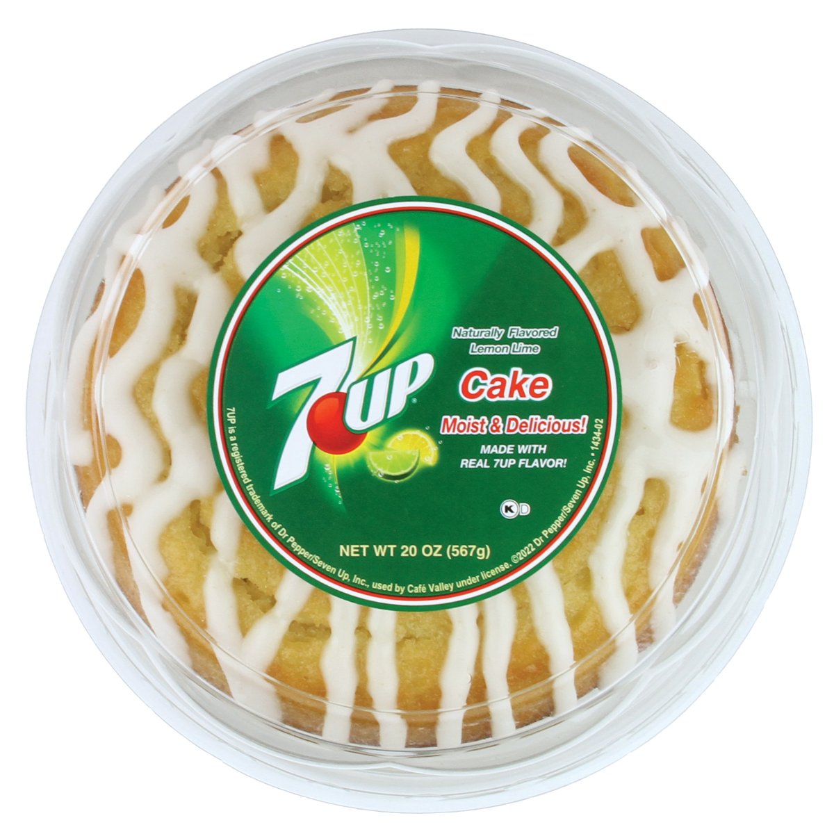 slide 1 of 13, Cafe Valley Creme Cake Ring 7UP, 20 oz, 20 oz