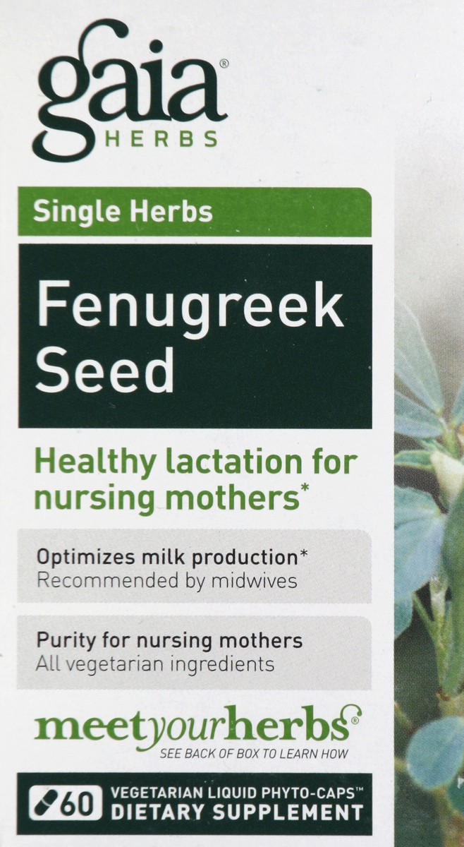 slide 1 of 4, Gaia Fenugreek Seed 60 ea, 60 ct