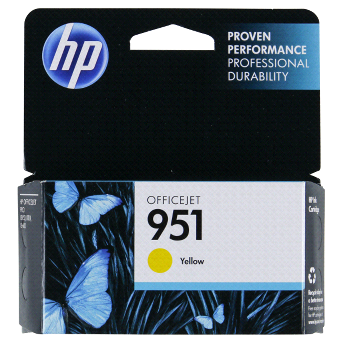 slide 1 of 1, HP 951 Yellow Original Ink Cartridge (CN052AN#140), 1 ct