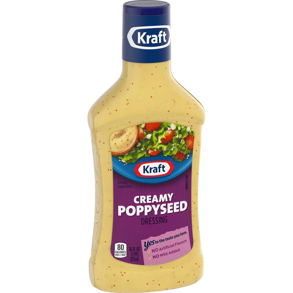 slide 2 of 9, Kraft Creamy Poppyseed Salad Dressing, 16 fl oz Bottle, 16 fl oz