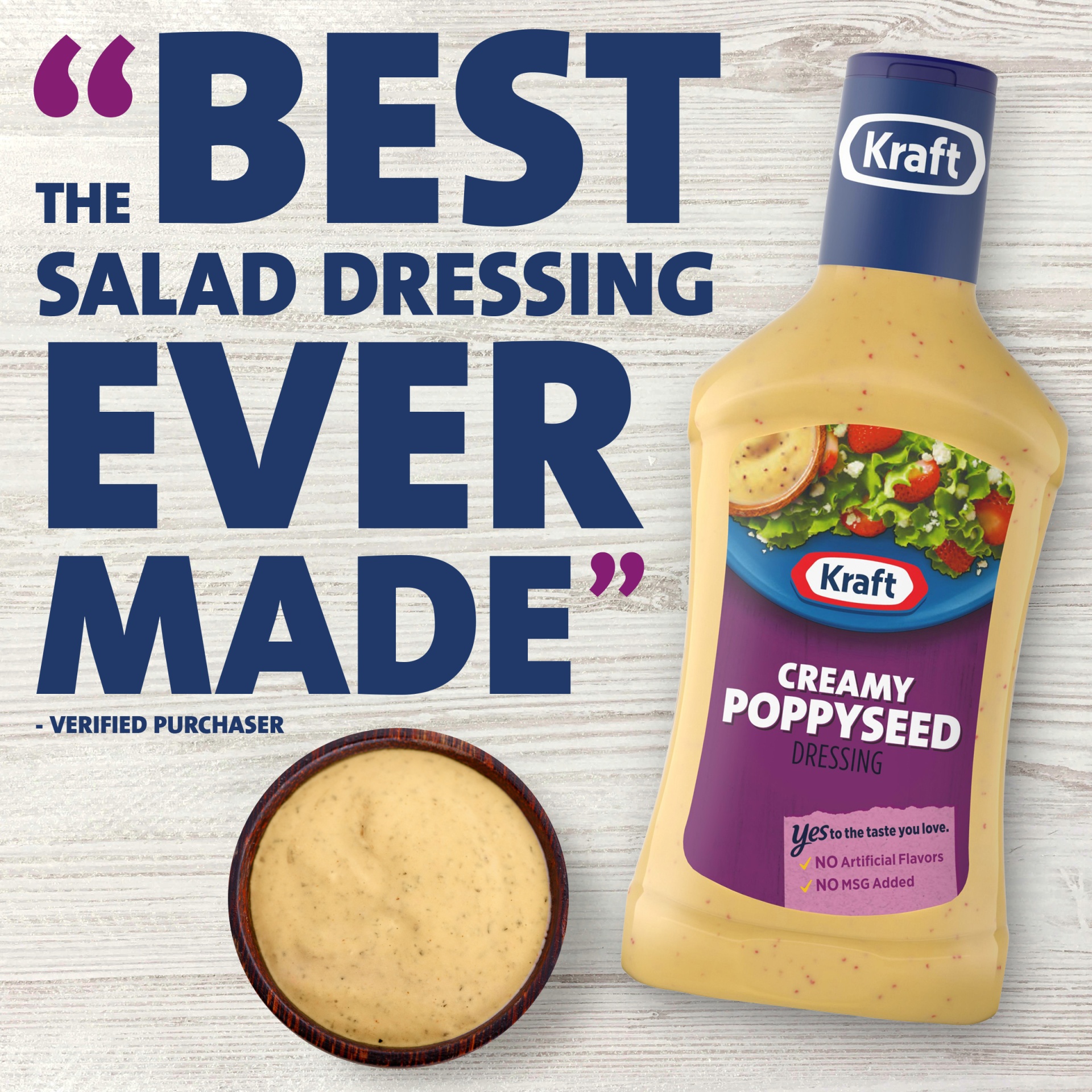 Kraft Creamy Poppyseed Salad Dressing 16 fl oz Shipt