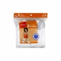 Hanes No Show Cushion Sock Wmn 8-12 White