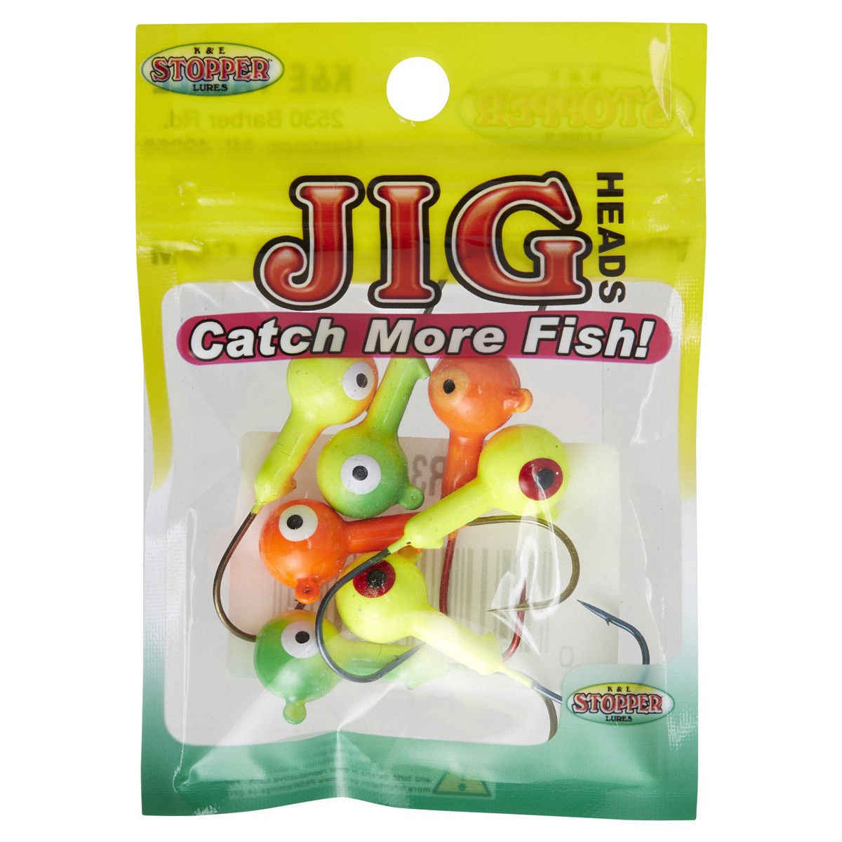 slide 1 of 5, Stopper Lures 3/8th oz Solid Color Jig Head Assortment, 1 ct