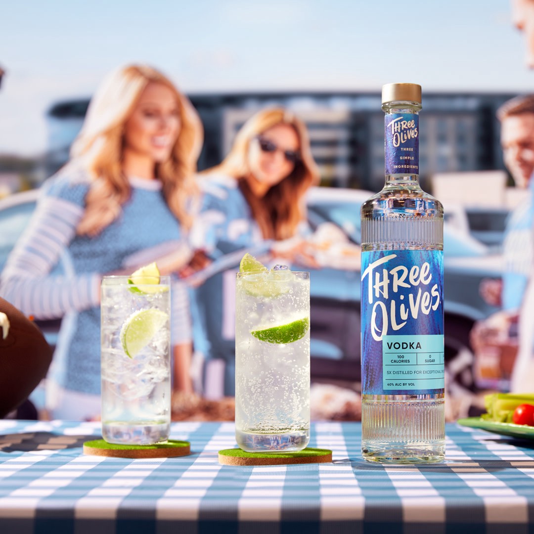 slide 2 of 7, Three Olives Vodka Original 80 Proof (50 ml), 50 ml