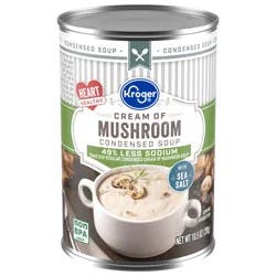 Kroger 49% Less Sodium Cream of Mushroom Condensed Soup