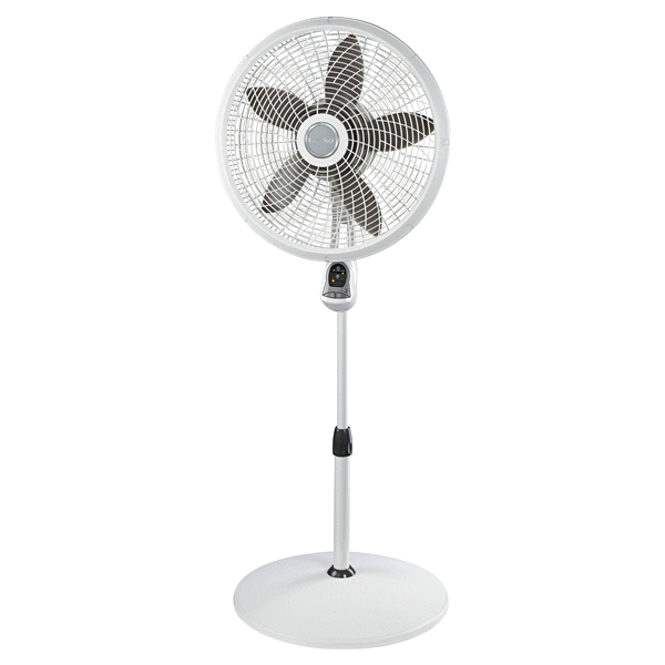 slide 1 of 1, Lasko 18" Remote Control Cyclone Pedestal Fan, White, Model 1885, 1 ct