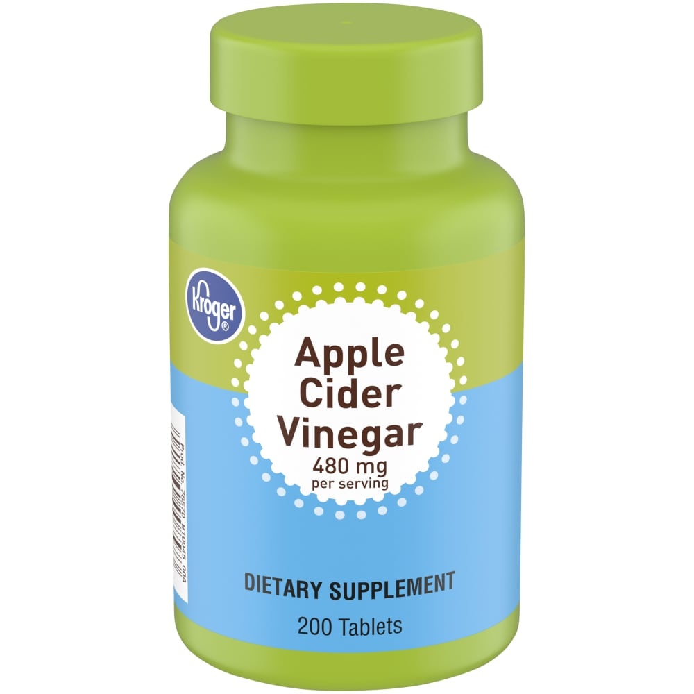slide 1 of 1, Kroger Apple Cider Vinegar Tablets, 200 ct