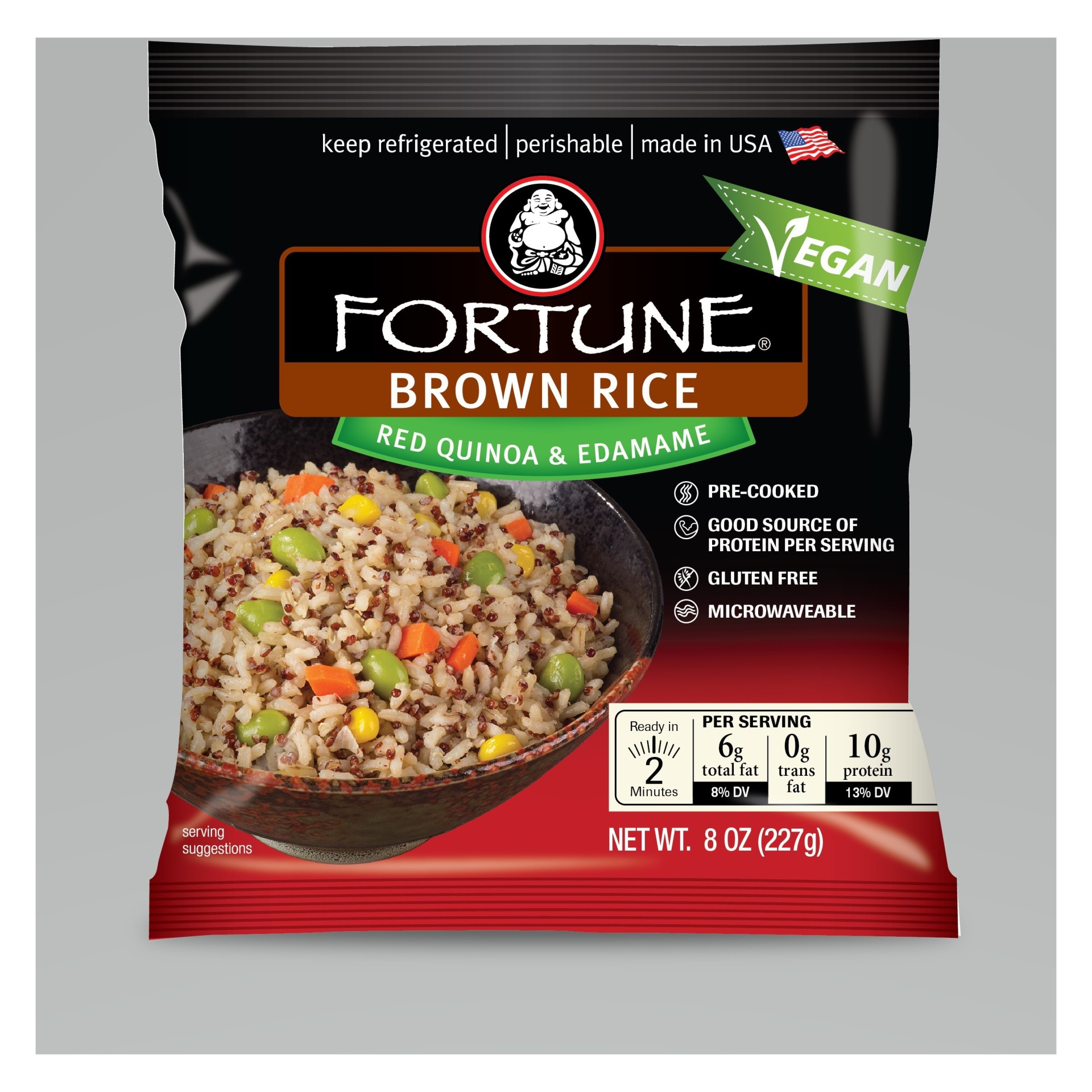 slide 1 of 1, Fortune Brown Rice And Quinoa, 8 oz