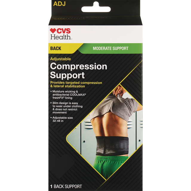 slide 1 of 1, Back Support Bandage With Elastic, 1 ct