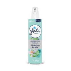 Glade Odor Fighting Soft Mist Air Freshener Room Spray, Dewdrop Petals, 8.0 oz, 1 pk