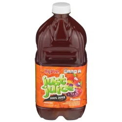 Hy-vee Just Juice, 100% Unsweetened Punch Juice Blend Of Three Fruit Juices From Concentrate - 64 fl oz