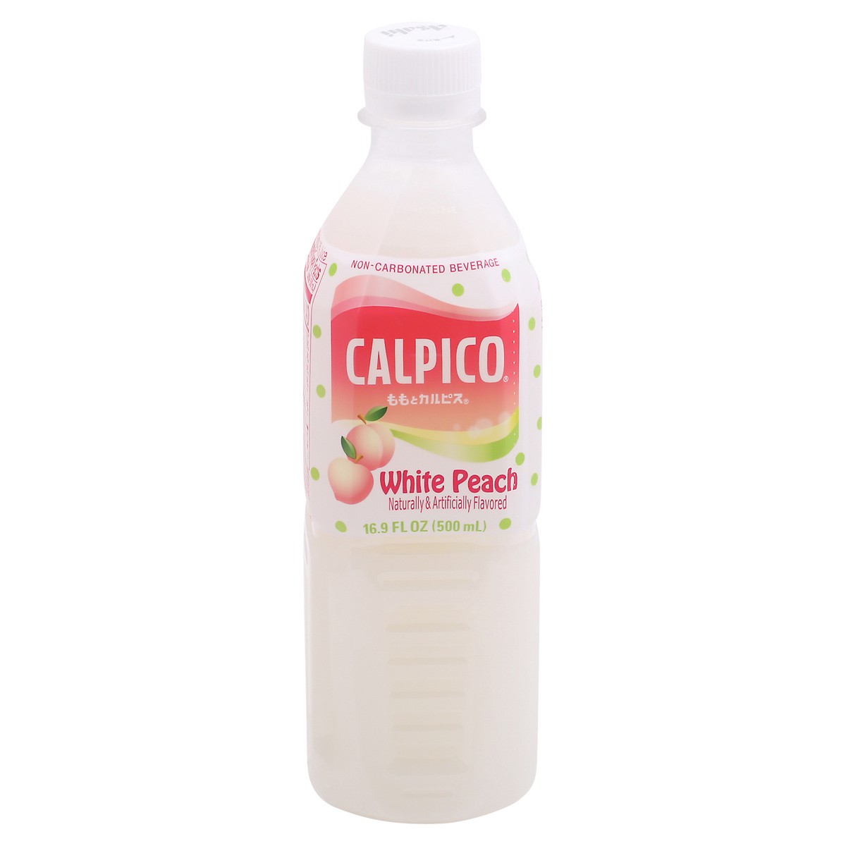 slide 1 of 13, Calpico White Peach Non-Carbonated Beverage 16.9 fl oz Bottle, 16.9 fl oz