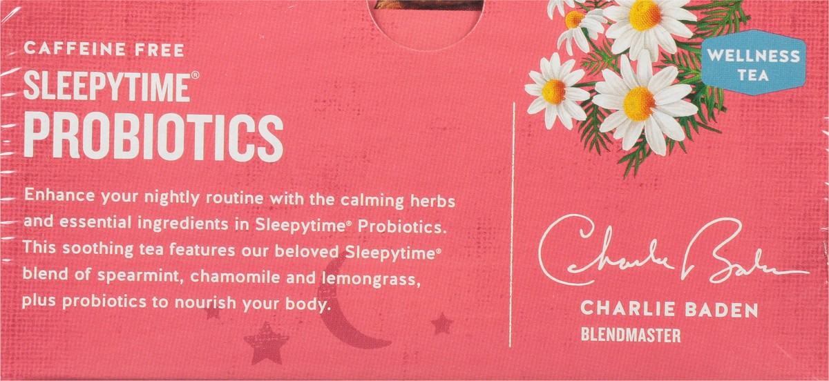 slide 8 of 9, Celestial Seasonings Sleepytime Caffeine Free Probiotics Wellness Tea 18 Tea Bags, 18 ct