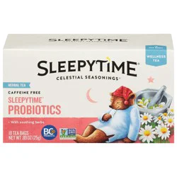 Celestial Seasonings Sleepytime Caffeine Free Probiotics Wellness Tea, 18 Tea Bags