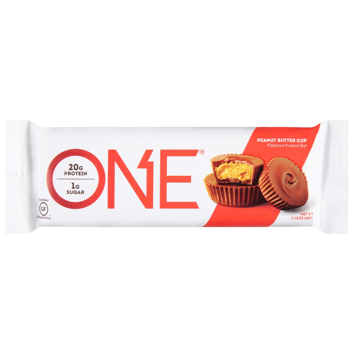 slide 1 of 9, ONE One Bar Peanut Butter Cup Protein Bar, 60 gram