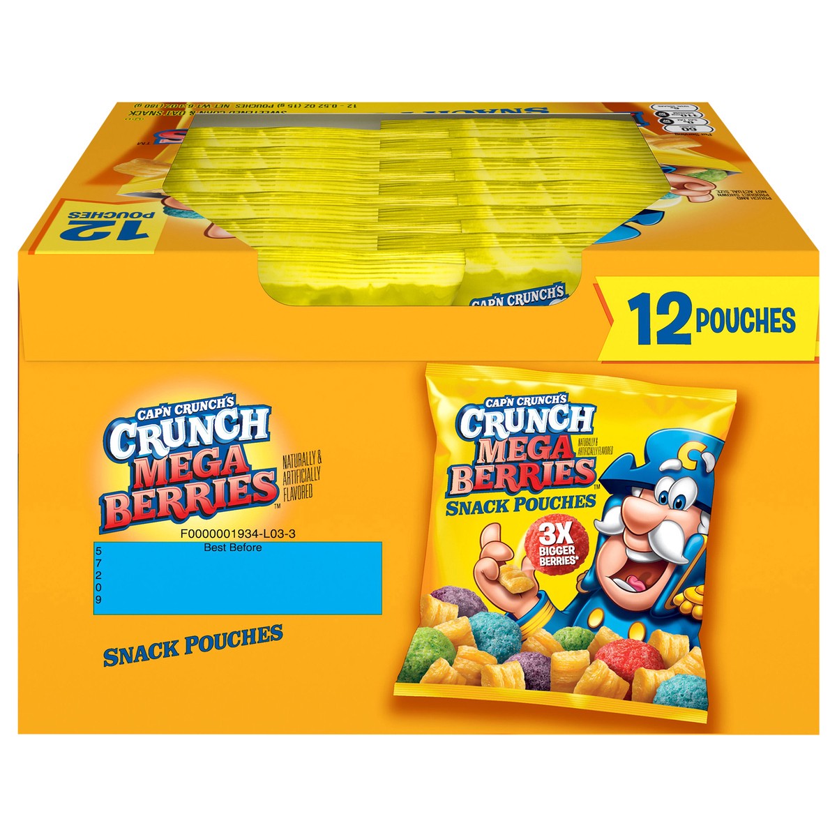 slide 1 of 5, Cap'n Crunch Corn & Oat Snack, 12 ct