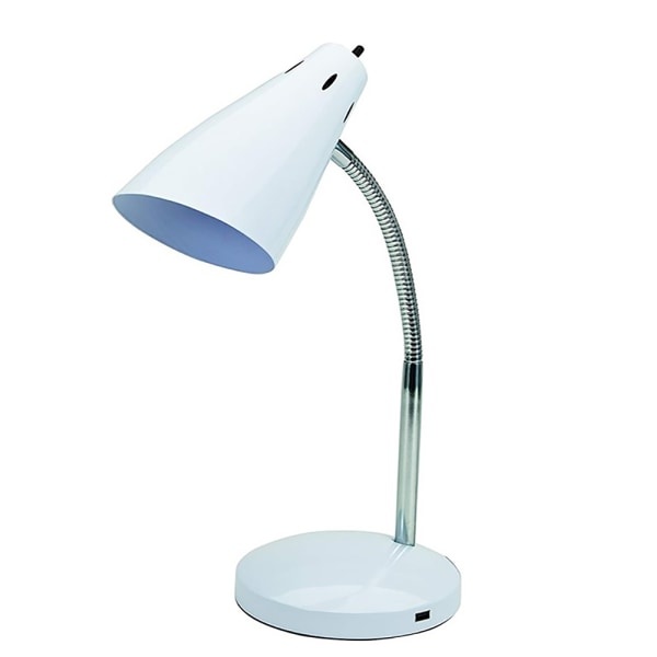 slide 1 of 1, Brenton Studio Led Desk Lamp With Usb Port, 15''H, White, 1 ct