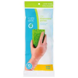 Simply Done Vinyl Latex Free Disposable Gloves - 10 ea