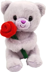 Holiday Home Bear with Rose Plush - Purple