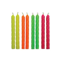 Culpitt Neon Spiral Candles - 20 Pack