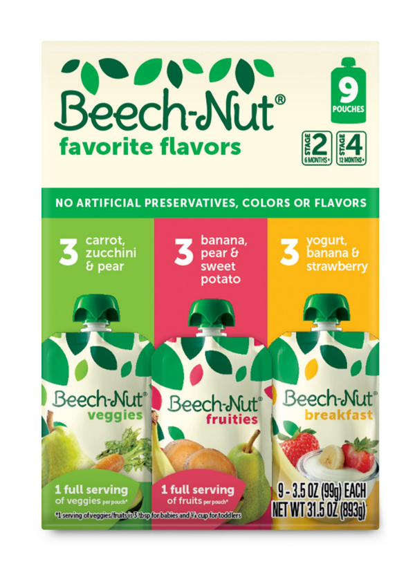 slide 1 of 1, Beech-Nut Favorite Flavors Value Pack, 9 ct