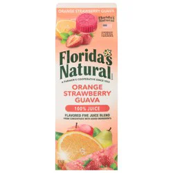 Florida''s Natural Orange Strawberry Guava Flavored 100% Juice from Concentrate 52 fl oz