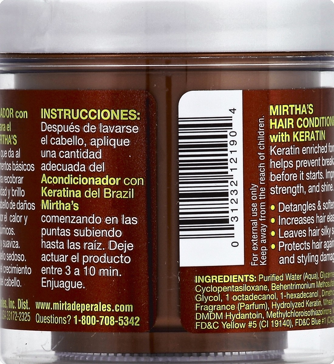 slide 2 of 5, Mirta De Perales Keratin Hair Conditioner, 6 oz