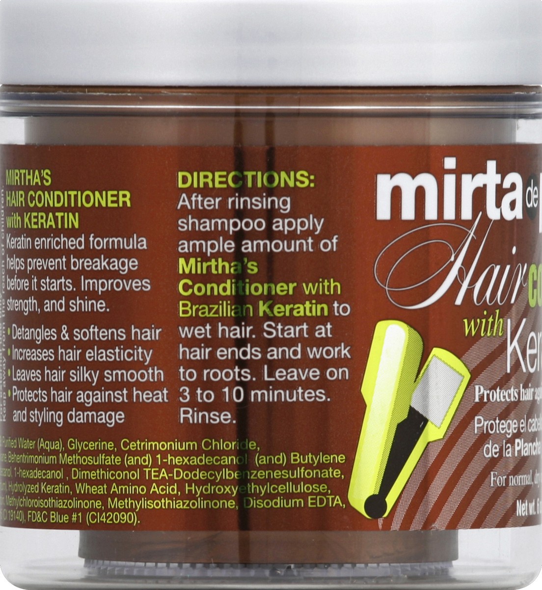 slide 5 of 5, Mirta De Perales Keratin Hair Conditioner, 6 oz