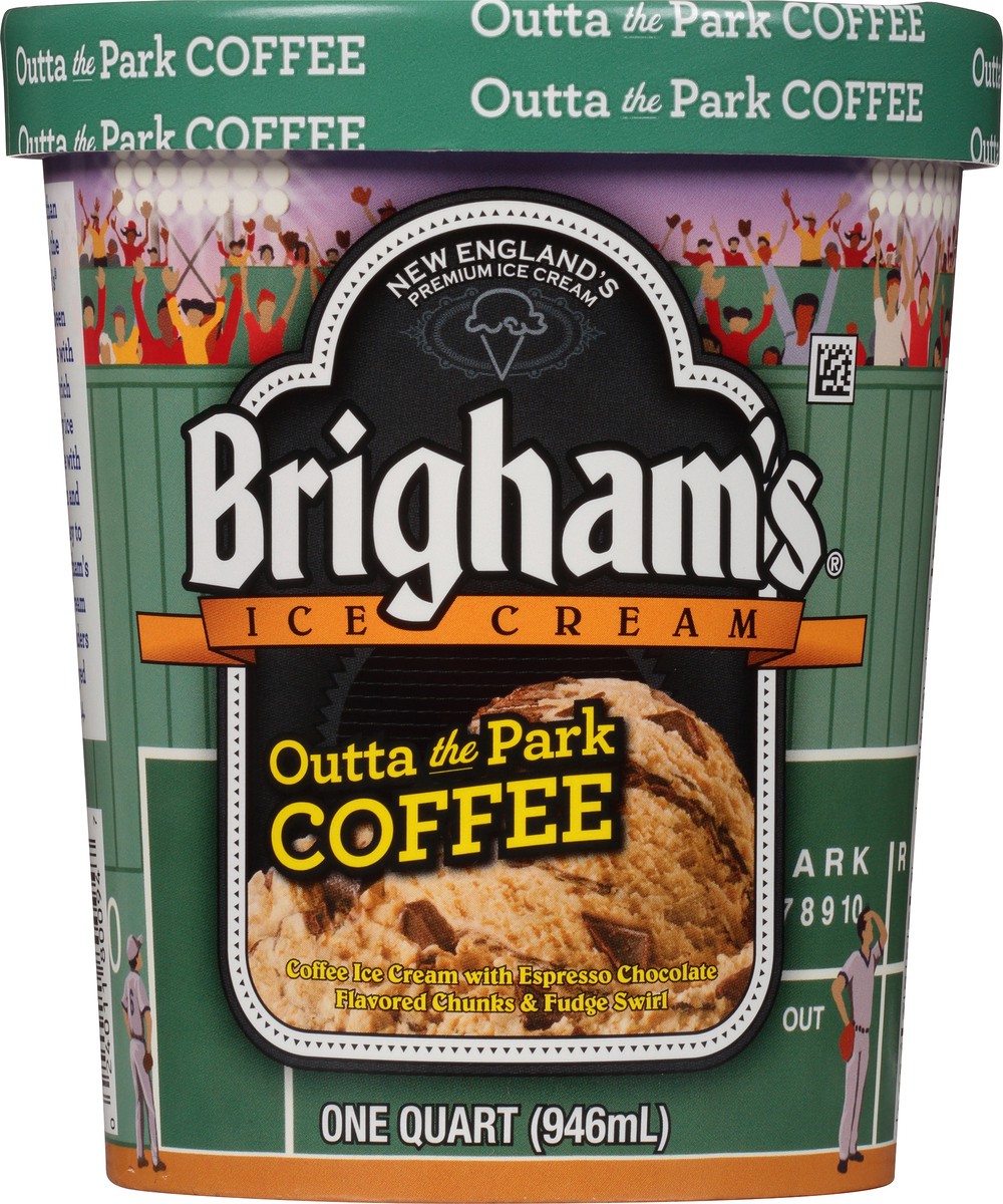 slide 7 of 8, Brigham's Outta the Park Coffee Ice Cream, 1 Quart, 1 qt