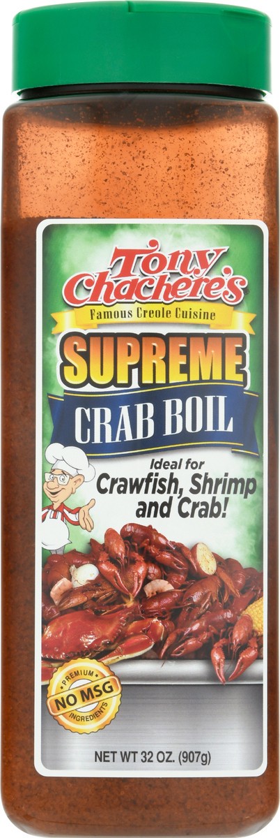 slide 2 of 12, Tony Chachere's Supreme Crab Boil 32 oz, 32 oz