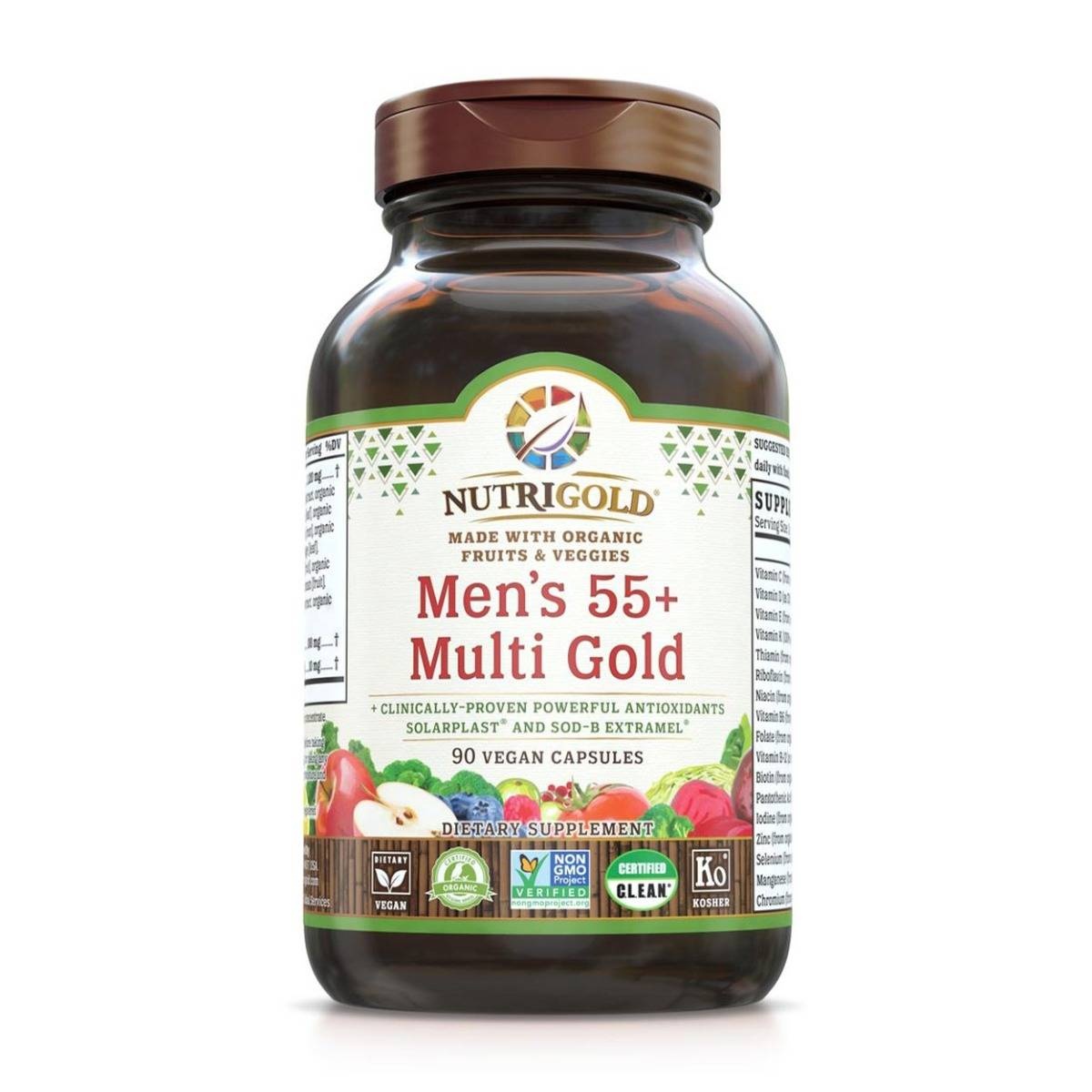 slide 1 of 1, NutriGold Men's 55+ Org, 90 ct