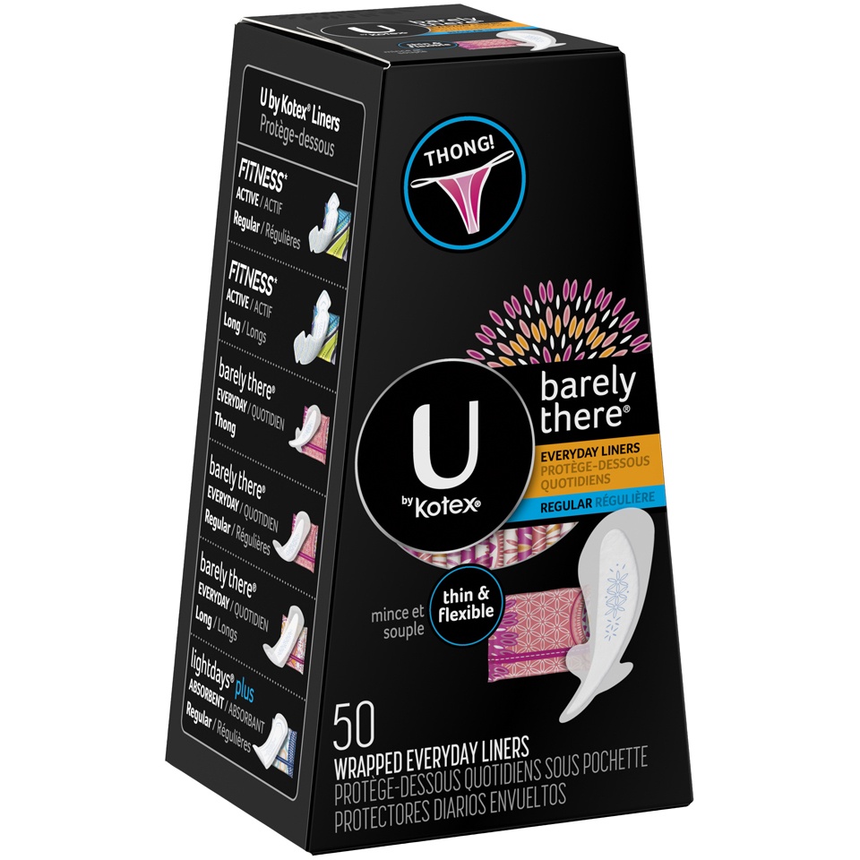 U by Kotex Barely There Thong Liners Box 50 ct Shipt