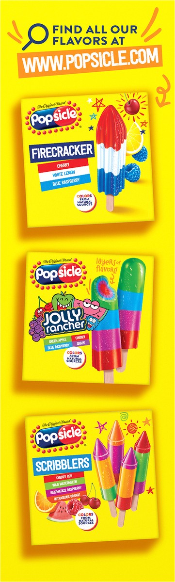 slide 10 of 11, Popsicle Fruit Punch & Cotton Candy Frozen Confection Bars SpongeBob SquarePants - 12.17oz/6ct, 12.17 oz, 6 ct