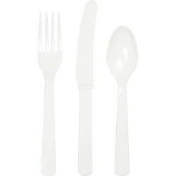 Creative Converting Cutlery Set, White