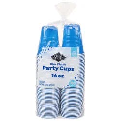 First Street Blue Plastic Cups