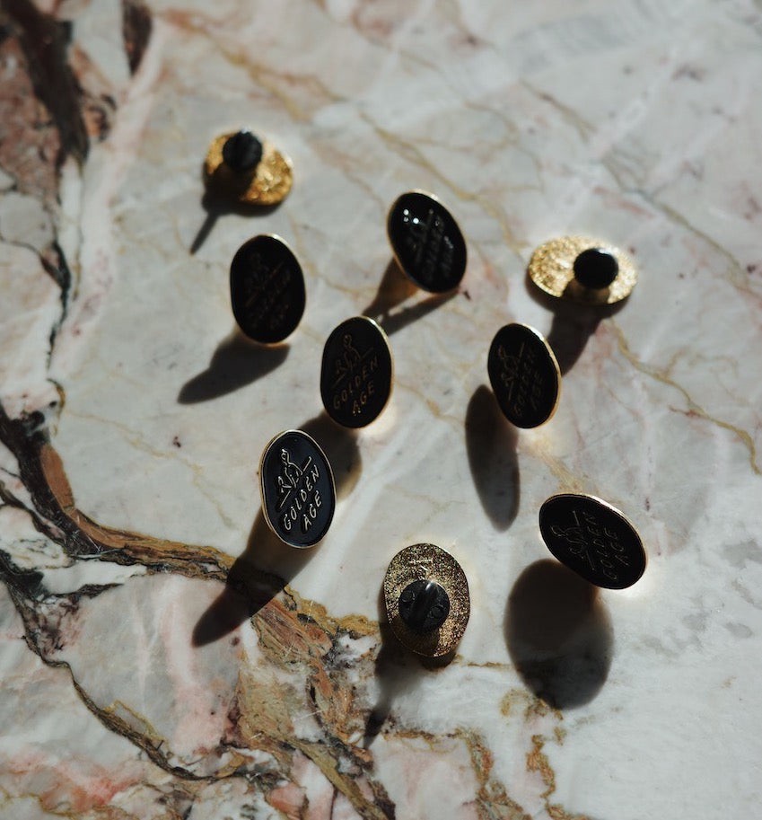 slide 2 of 2, Golden Age Enamel Pin, 1 ct