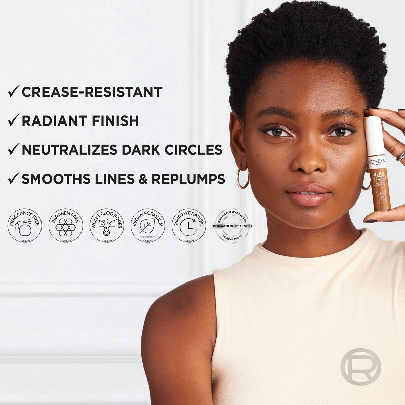 slide 6 of 10, L'Oréal True Match W7 Medium Deep Radiant Serum Concealer 0.33 fl oz, 0.33 fl oz