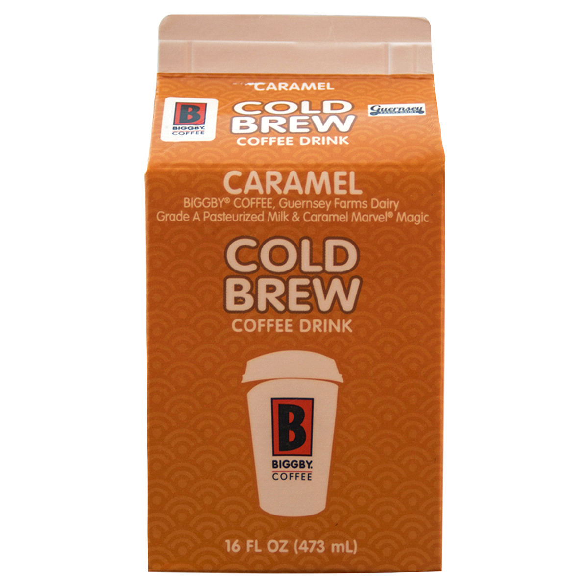 slide 4 of 4, Biggby Coffee Caramel Cold Brew Coffee Drink, 16 oz