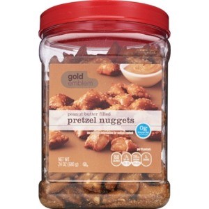 slide 1 of 1, CVS Gold Emblem Peanut Butter Filled Pretzel Nuggets, 1.5 lb