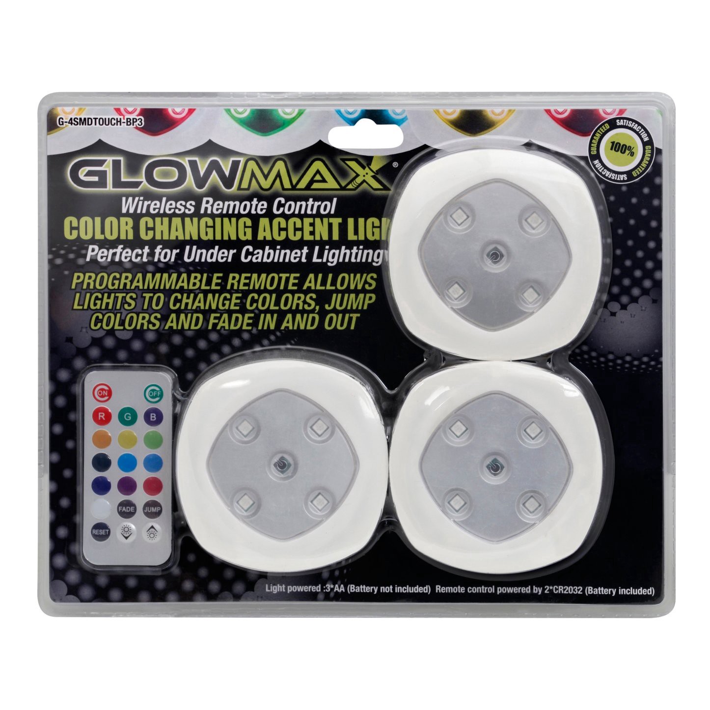 slide 1 of 1, GlowMax Wireless Color Changing Accent Light 1 ea, 1 ct