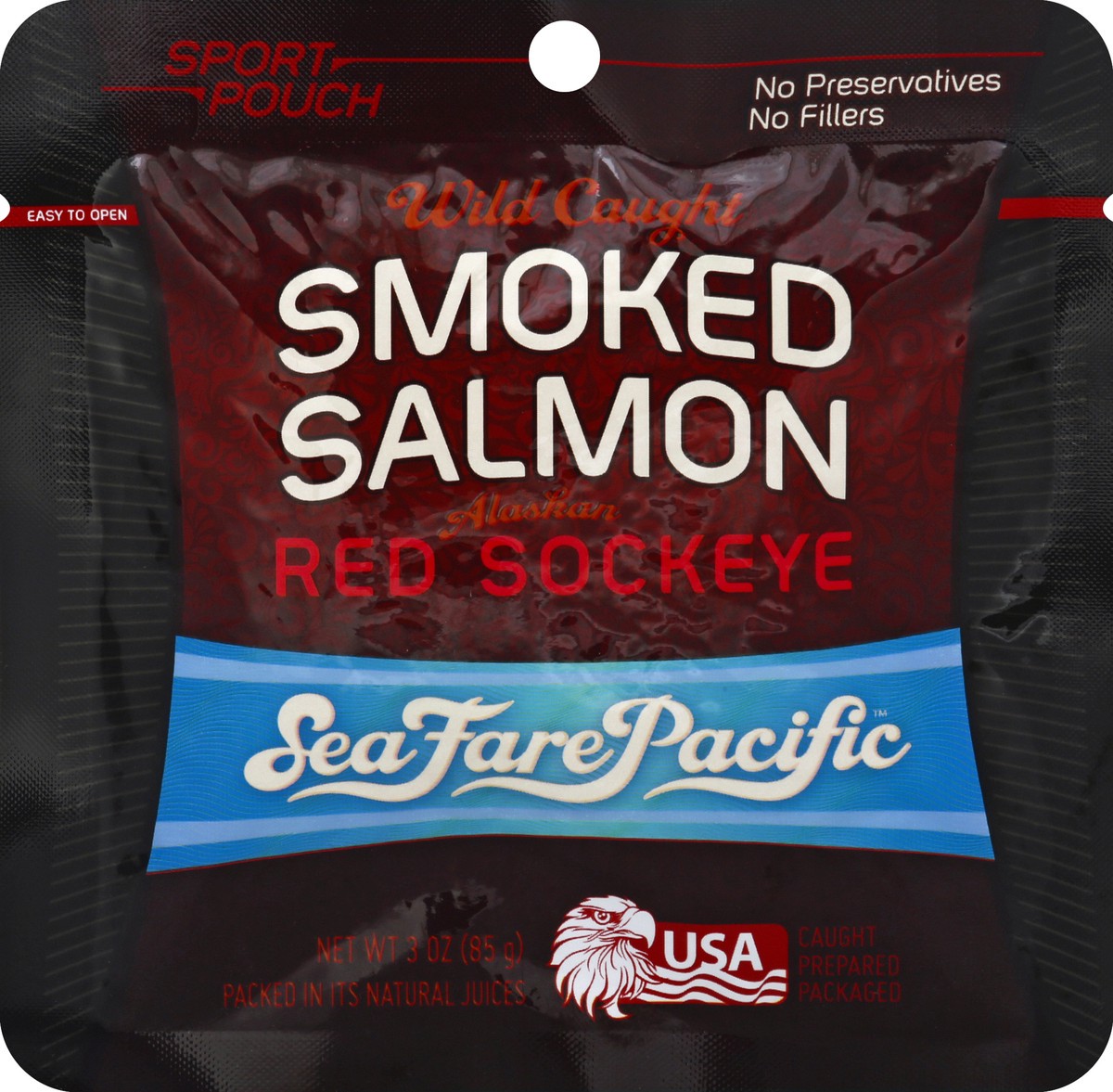 slide 1 of 3, Sea Fare Pacific Smoked Salmon 3 oz, 3 oz