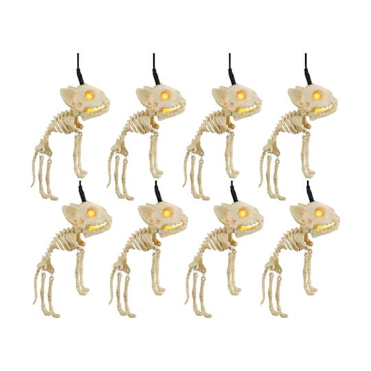 slide 1 of 4, 8ct. Skeleton Cats Icon Led String Lights By Ashland, 8 ct