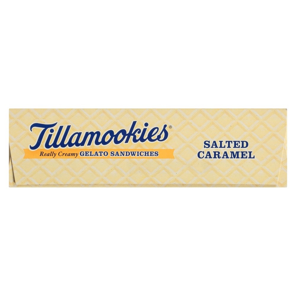 slide 4 of 6, Tillamook Salted Caramel Waffle Cone Gelato Sandwiches, 4 ct; 3.5 fl oz