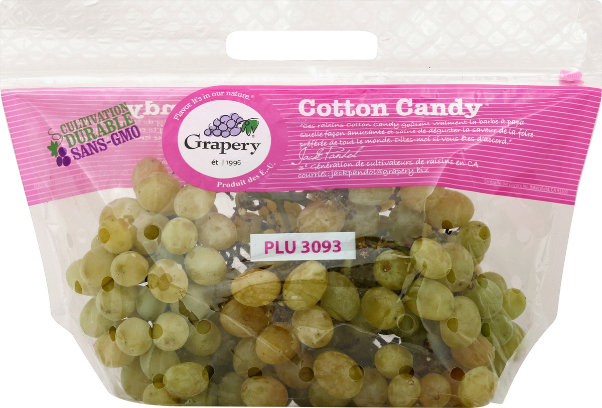 slide 2 of 3, Grapery Cotton Candy Usa Green Grapes, per lb