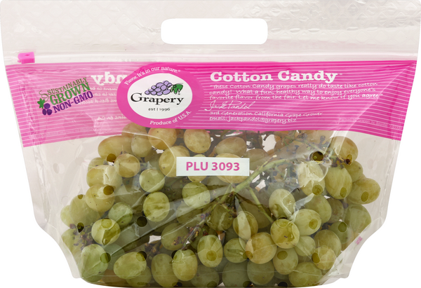 slide 1 of 3, Grapery Cotton Candy Usa Green Grapes, per lb