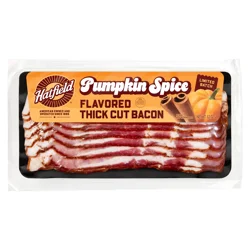 Hatfield Pumpkin Spice Flavored Thick Cut Bacon 12 Oz - 12 Oz